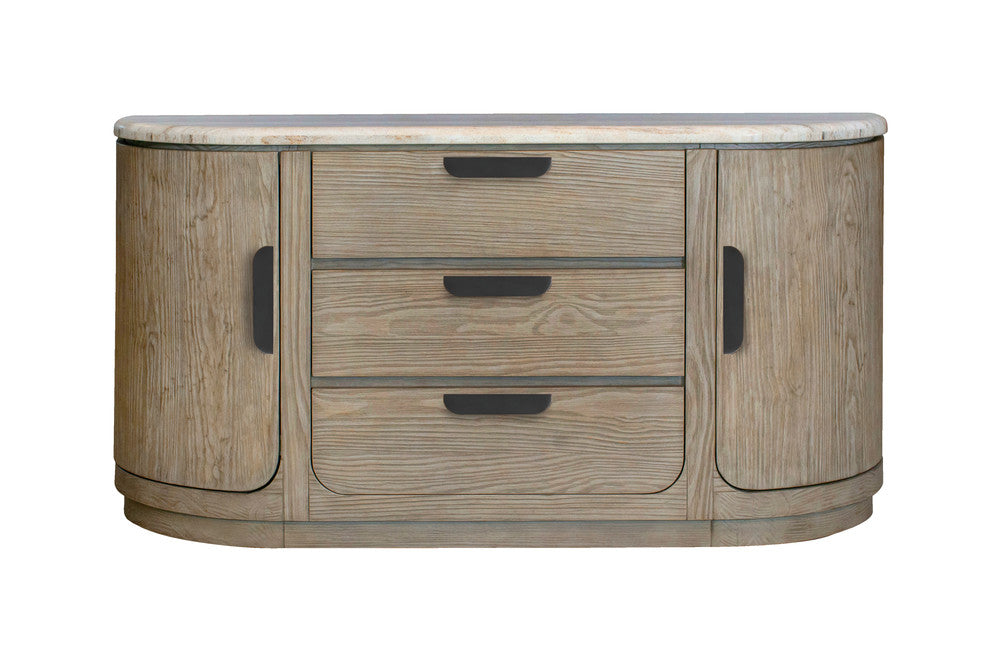 Magnussen - Braelyn Dorian Grey Stone Top Buffet - D5874-14 view 2