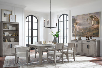 Magnussen - Braelyn Dorian Grey Upholstered Host Chair Two Pack - D5874-76 view 6