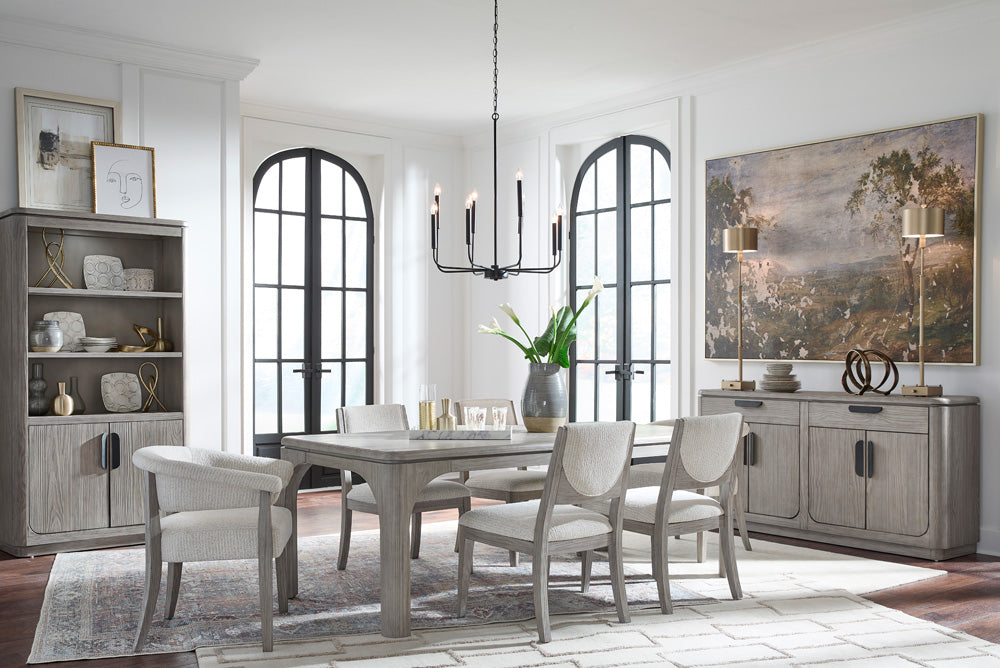 Magnussen - Braelyn Dorian Grey Upholstered Host Chair Two Pack - D5874-76 view 7