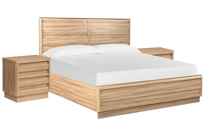 Magnussen - Brentwood Heights Provincial Brown King Panel Bed With 2 Nightstands - B6381-64-KIT2 view 1