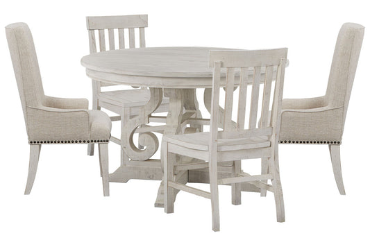 Magnussen - Bronwyn Alabaster 48" Round Dining Table With 2 Side Chairs And 2 Host Chairs - D4436-22-KIT16 view 1