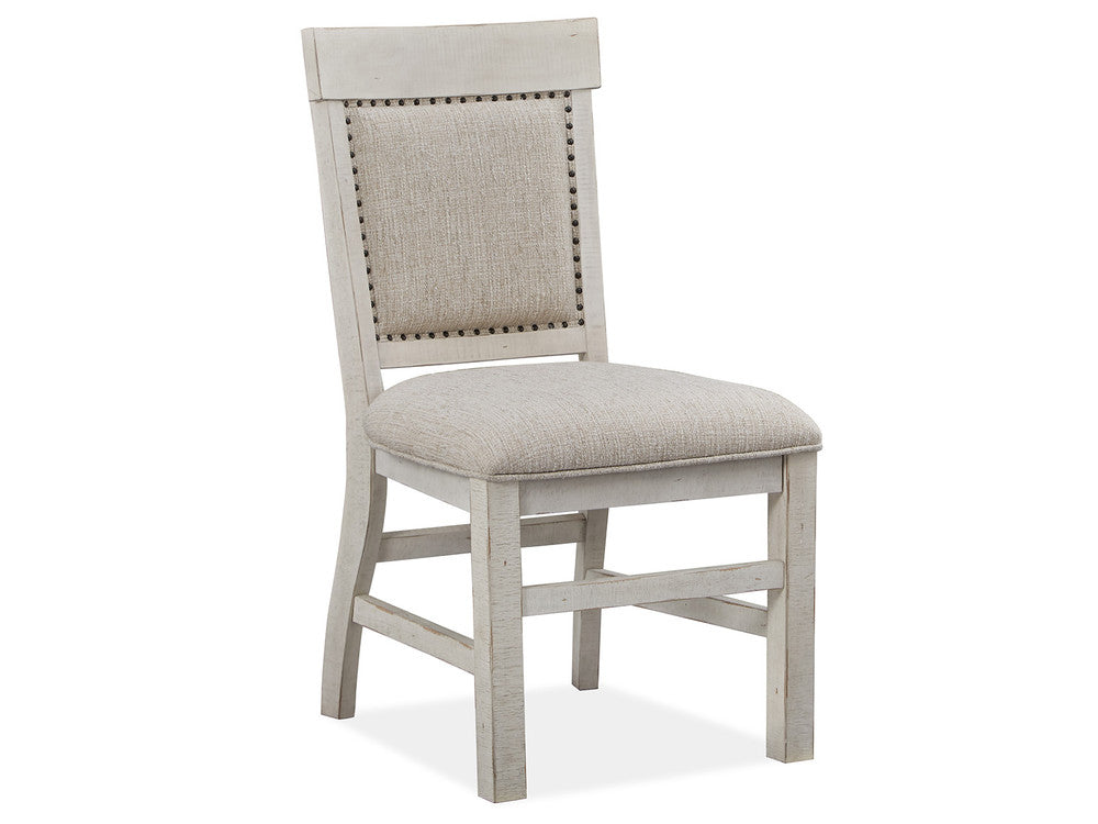 Magnussen - Bronwyn Alabaster 48" Round Dining Table With 2 Upholstered Side Chairs 2 Host Chairs And Buffet - D4436-22-KIT23 view 6