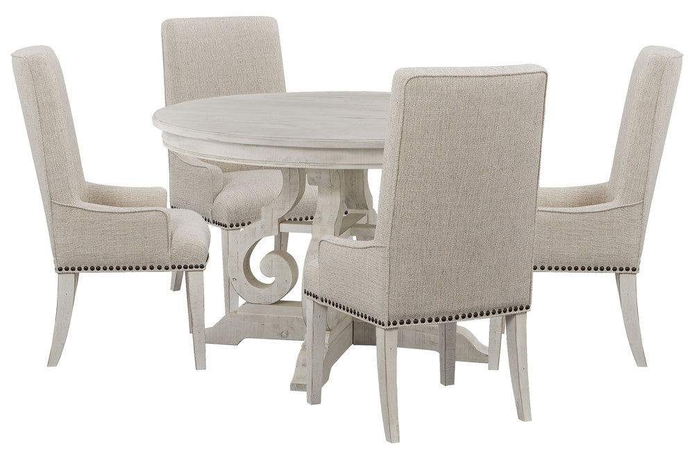 Magnussen - Bronwyn Alabaster 48" Round Dining Table With 4 Host Chairs - D4436-22-KIT11 view 1