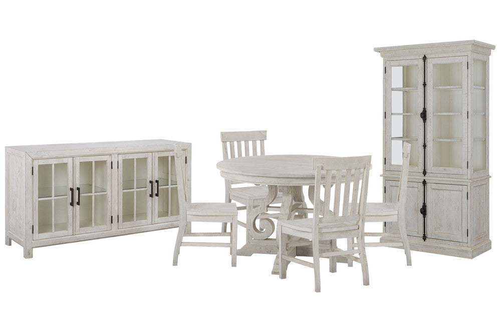 Magnussen - Bronwyn Alabaster 48" Round Dining Table With 4 Side Chairs Buffet And Dining Cabinet - D4436-22-KIT5 view 1