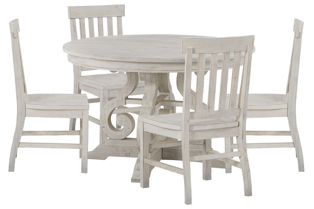 Magnussen - Bronwyn Alabaster 48" Round Dining Table With 4 Side Chairs - D4436-22-KIT1 view 1
