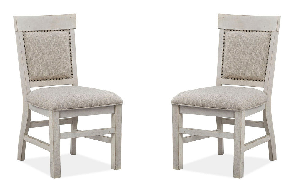 Magnussen - Bronwyn Alabaster 48" Round Dining Table With 4 Upholstered Side Chairs And Server - D4436-22-KIT7 view 5