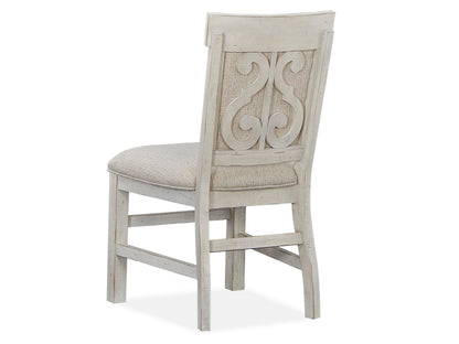Magnussen - Bronwyn Alabaster 48" Round Dining Table With 4 Upholstered Side Chairs Server And Dining Cabinet - D4436-22-KIT9 view 8