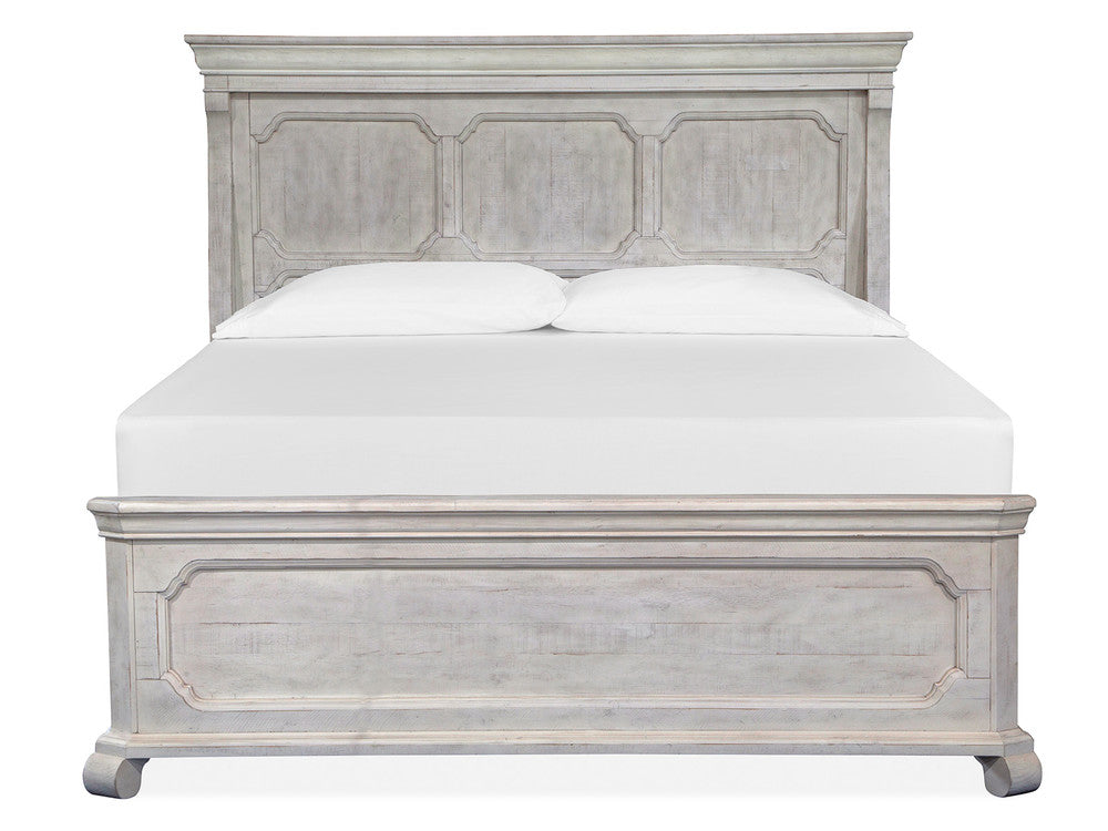 Magnussen - Bronwyn Alabaster California King Panel Bed And Drawer Dresser With Landscape Mirror - B4436-74-KIT3 view 3