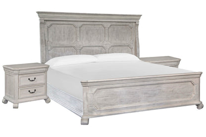 Magnussen - Bronwyn Alabaster California King Panel Bed With 2 Nightstands - B4436-74-KIT2 view 1