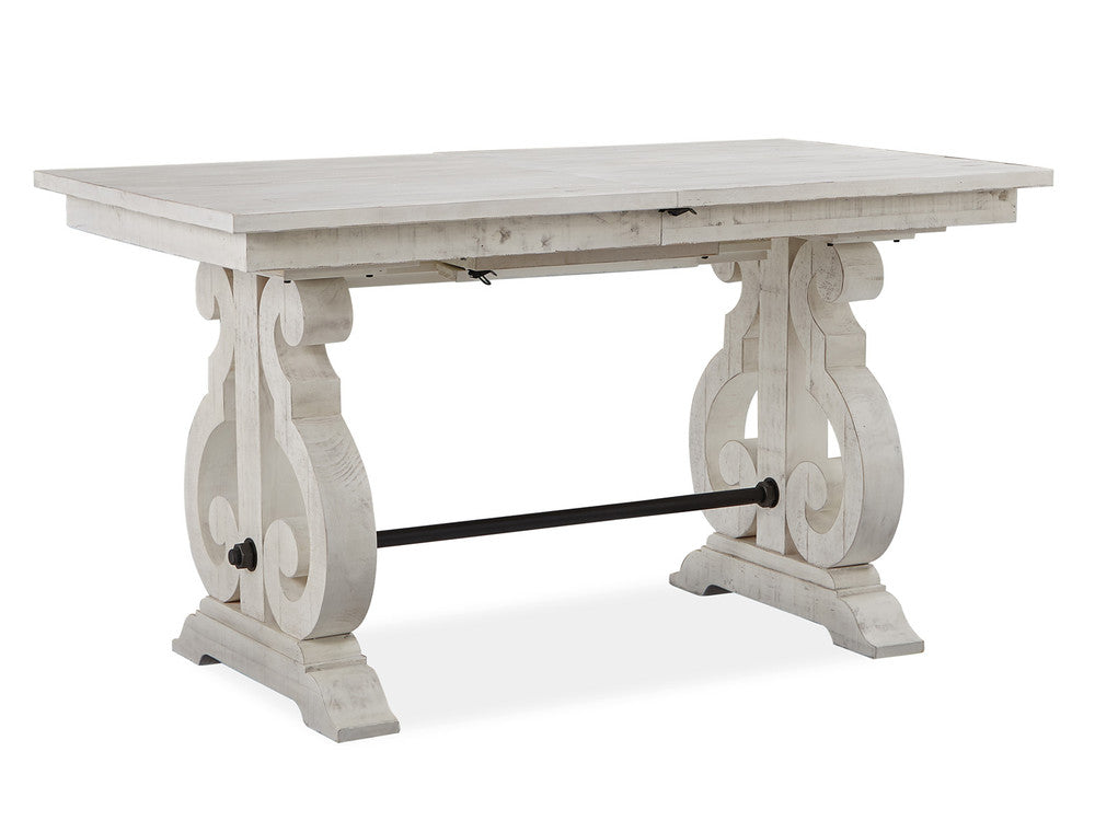 Magnussen - Bronwyn Alabaster Extendable Rectangular Counter Height Dining Table With 4 Counter Chairs And Buffet - D4436-42-KIT3 view 2