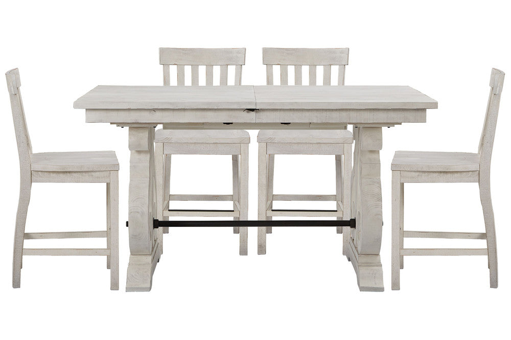 Magnussen - Bronwyn Alabaster Extendable Rectangular Counter Height Dining Table With 4 Counter Chairs - D4436-42-KIT1 view 1