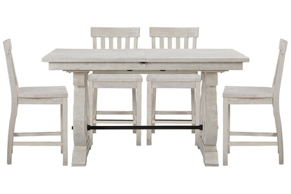 Magnussen - Bronwyn Alabaster Extendable Rectangular Counter Height Dining Table With 4 Counter Chairs - D4436-42-KIT1 view 1