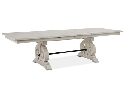 Magnussen - Bronwyn Alabaster Extendable Rectangular Dining Table With 2 Benches - D4436-20-KIT51 view 5
