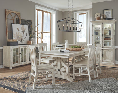 Magnussen - Bronwyn Alabaster Extendable Rectangular Dining Table With 2 Side Chairs Bench And Buffet - D4436-20-KIT33 view 10