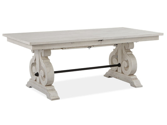 Magnussen - Bronwyn Alabaster Extendable Rectangular Dining Table With 2 Upholstered Side Chairs Bench And Buffet - D4436-20-KIT43 view 2