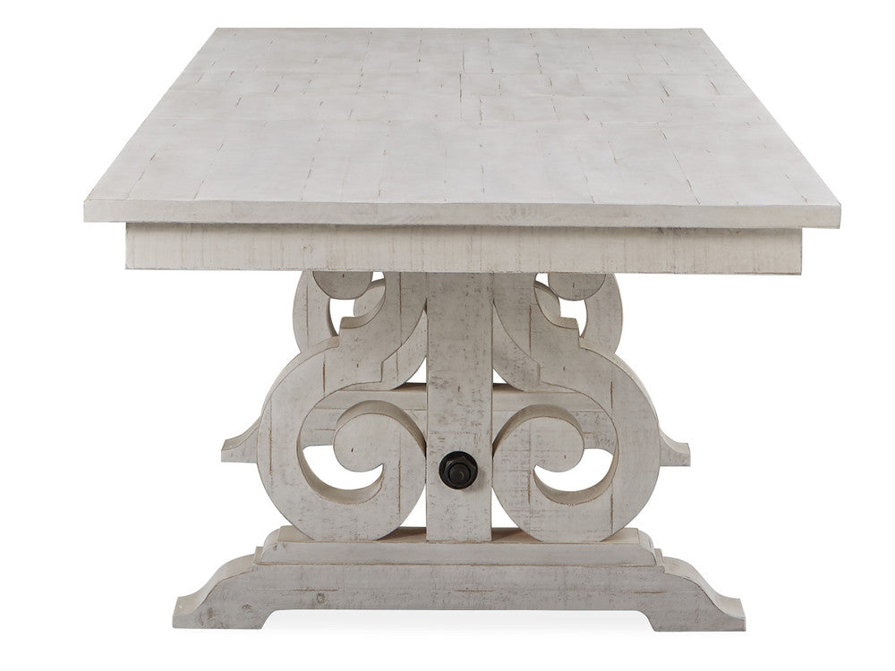 Magnussen - Bronwyn Alabaster Extendable Rectangular Dining Table With 2 Upholstered Side Chairs Bench And Server - D4436-20-KIT42 view 4