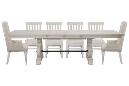Magnussen - Bronwyn Alabaster Extendable Rectangular Dining Table With 4 Side Chairs And 2 Host Chairs - D4436-20-KIT21 view 1