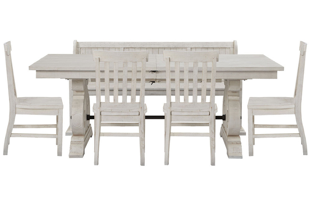 Magnussen - Bronwyn Alabaster Extendable Rectangular Dining Table With 4 Side Chairs And Bench - D4436-20-KIT36 view 1