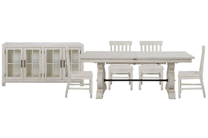 Magnussen - Bronwyn Alabaster Extendable Rectangular Dining Table With 4 Side Chairs And Buffet - D4436-20-KIT3 view 1