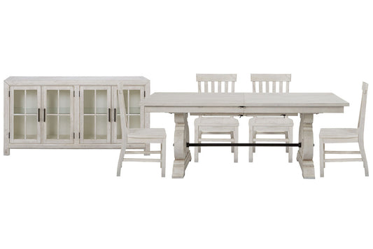 Magnussen - Bronwyn Alabaster Extendable Rectangular Dining Table With 4 Side Chairs And Buffet - D4436-20-KIT3 view 1