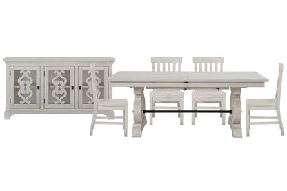 Magnussen - Bronwyn Alabaster Extendable Rectangular Dining Table With 4 Side Chairs And Server - D4436-20-KIT2 view 1