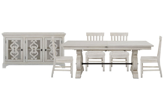 Magnussen - Bronwyn Alabaster Extendable Rectangular Dining Table With 4 Side Chairs And Server - D4436-20-KIT2 view 1