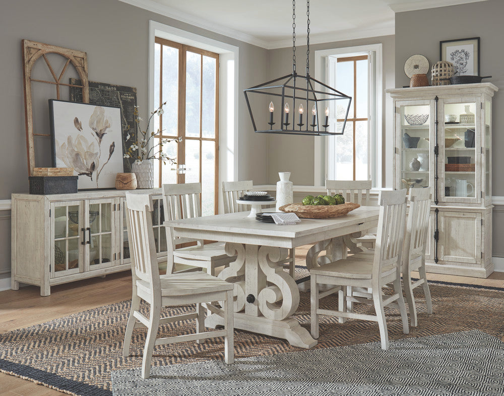 Magnussen - Bronwyn Alabaster Extendable Rectangular Dining Table With 4 Side Chairs And Server - D4436-20-KIT2 view 10