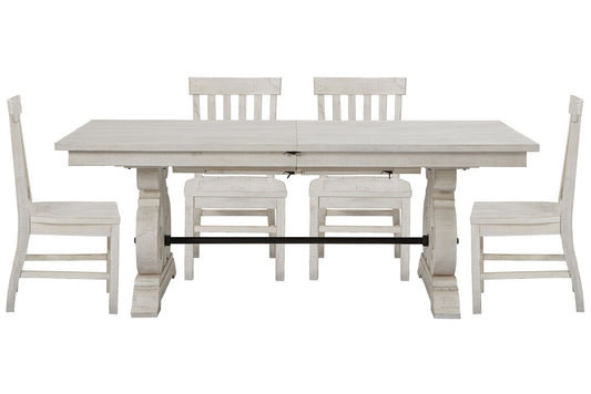Magnussen - Bronwyn Alabaster Extendable Rectangular Dining Table With 4 Side Chairs - D4436-20-KIT1 view 1