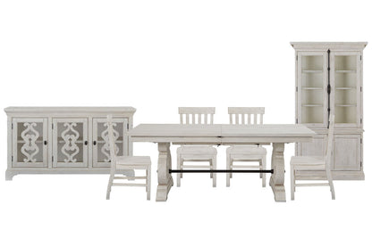 Magnussen - Bronwyn Alabaster Extendable Rectangular Dining Table With 4 Side Chairs Server And Dining Cabinet - D4436-20-KIT4 view 1