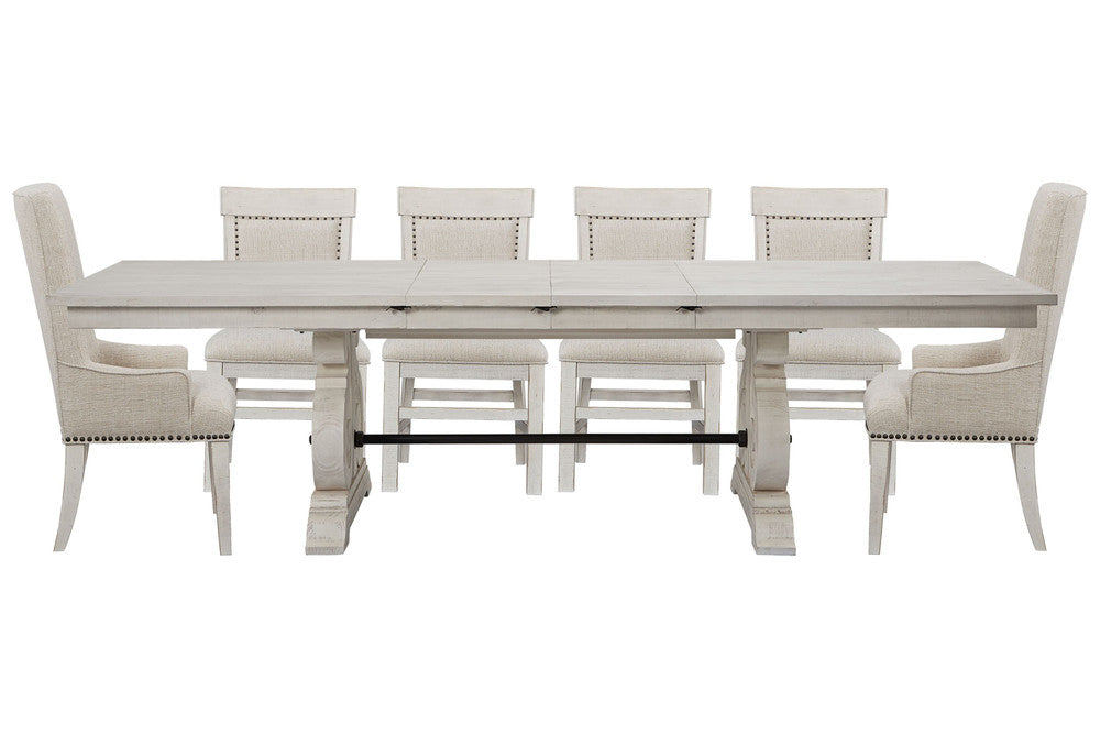 Magnussen - Bronwyn Alabaster Extendable Rectangular Dining Table With 4 Upholstered Side Chairs And 2 Host Chairs - D4436-20-KIT26 view 1