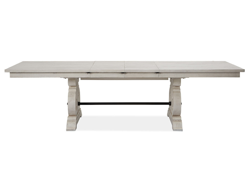 Magnussen - Bronwyn Alabaster Extendable Rectangular Dining Table With 4 Upholstered Side Chairs And Server - D4436-20-KIT12 view 6