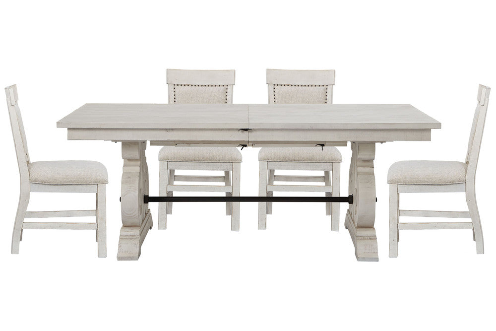 Magnussen - Bronwyn Alabaster Extendable Rectangular Dining Table With 4 Upholstered Side Chairs - D4436-20-KIT11 view 1