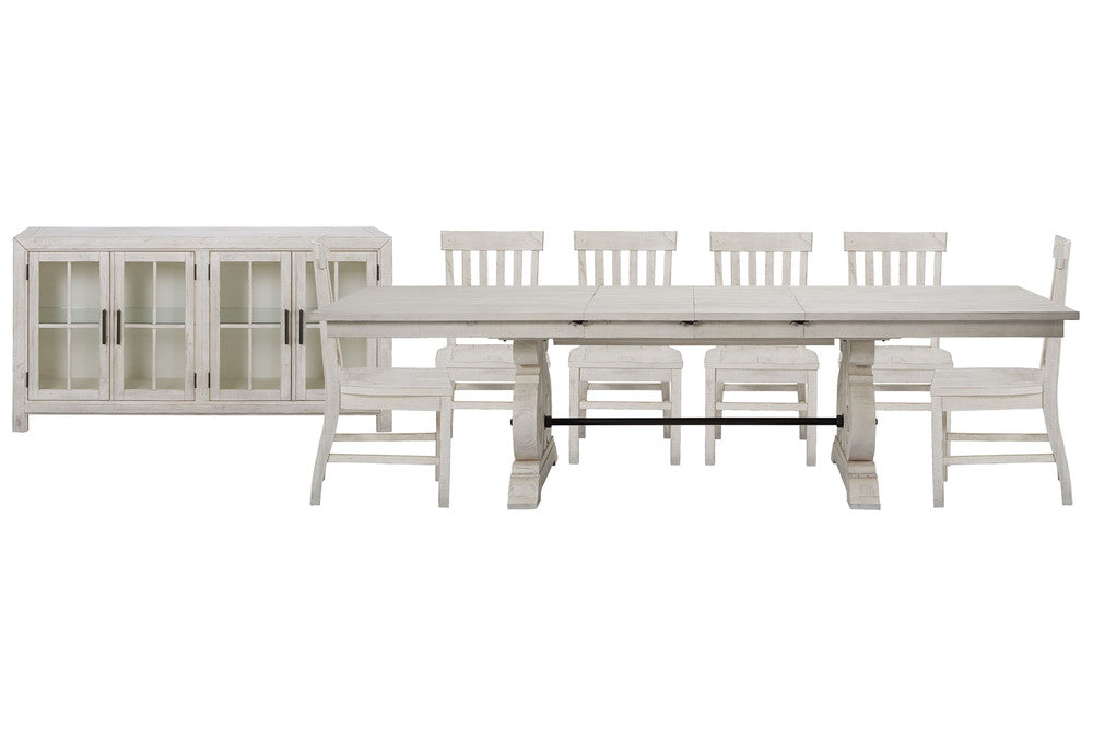 Magnussen - Bronwyn Alabaster Extendable Rectangular Dining Table With 6 Side Chairs And Buffet - D4436-20-KIT8 view 1