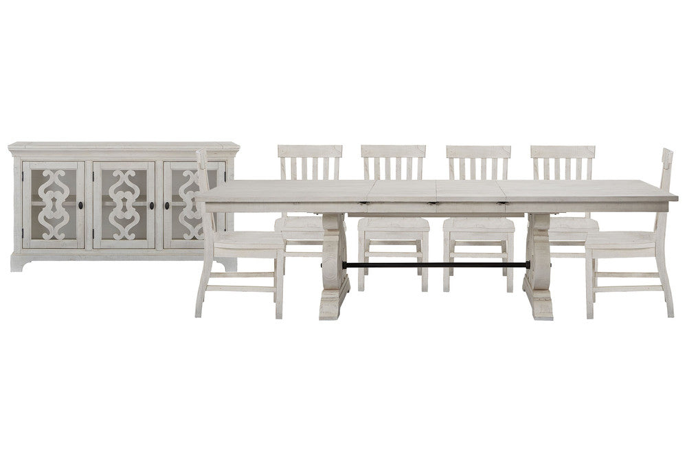 Magnussen - Bronwyn Alabaster Extendable Rectangular Dining Table With 6 Side Chairs And Server - D4436-20-KIT7 view 1