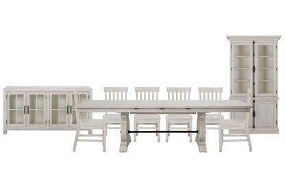 Magnussen - Bronwyn Alabaster Extendable Rectangular Dining Table With 6 Side Chairs Buffet And Dining Cabinet - D4436-20-KIT10 view 1