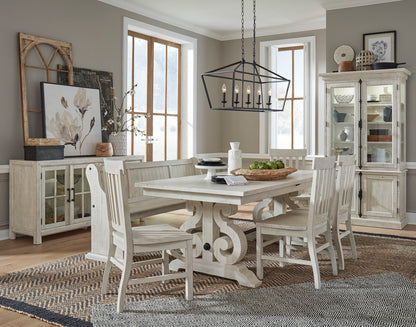 Magnussen - Bronwyn Alabaster Extendable Rectangular Dining Table With 6 Side Chairs - D4436-20-KIT6 view 12