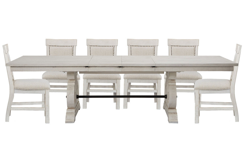 Magnussen - Bronwyn Alabaster Extendable Rectangular Dining Table With 6 Upholstered Side Chairs - D4436-20-KIT16 view 1