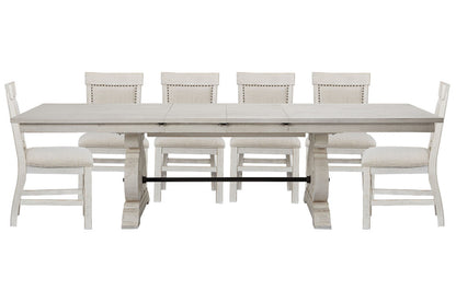 Magnussen - Bronwyn Alabaster Extendable Rectangular Dining Table With 6 Upholstered Side Chairs - D4436-20-KIT16 view 1