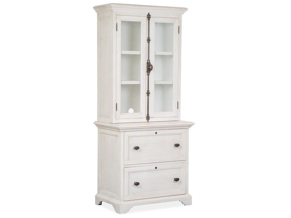 Magnussen - Bronwyn Alabaster Lateral File With Hutch - H4436-40H view 1
