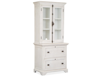 Magnussen - Bronwyn Alabaster Lateral File With Hutch - H4436-40H view 1