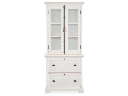 Magnussen - Bronwyn Alabaster Lateral File With Hutch - H4436-40H view 2