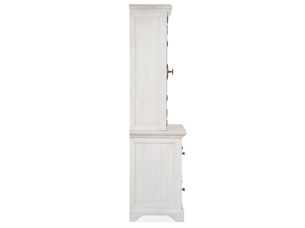 Magnussen - Bronwyn Alabaster Lateral File With Hutch - H4436-40H view 3