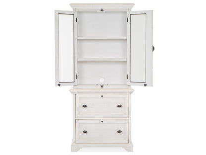 Magnussen - Bronwyn Alabaster Lateral File With Hutch - H4436-40H view 8