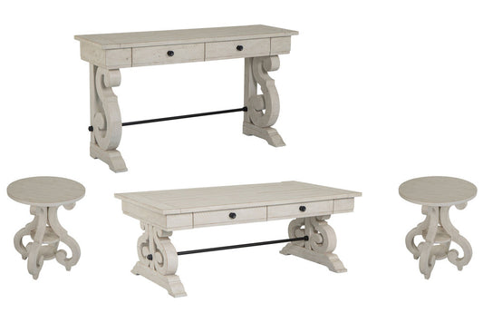 Magnussen - Bronwyn Alabaster Rectangular Cocktail Table With 2 Accent Table And Sofa Table - T4436-43KIT3 view 1