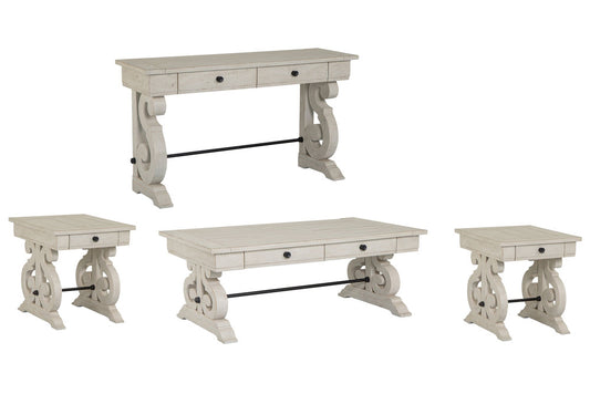 Magnussen - Bronwyn Alabaster Rectangular Cocktail Table With 2 End Table And Sofa Table - T4436-43KIT6 view 1