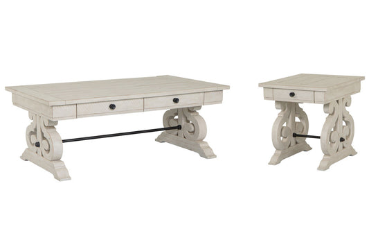 Magnussen - Bronwyn Alabaster Rectangular Cocktail Table With End Table - T4436-43KIT4 view 1