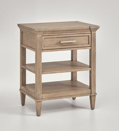 Magnussen - Brown and Dinara Oat Fabric - Open Nightstand - B7006-05_CLOSEOUT veiw 1