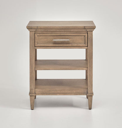 Magnussen - Brown and Dinara Oat Fabric - Open Nightstand - B7006-05_CLOSEOUT veiw 2
