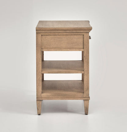 Magnussen - Brown and Dinara Oat Fabric - Open Nightstand - B7006-05_CLOSEOUT veiw 4