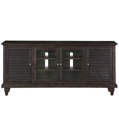Magnussen - Calistoga Rustic Weathered Charcoal Entertainment Console - E2590-05 veiw 1